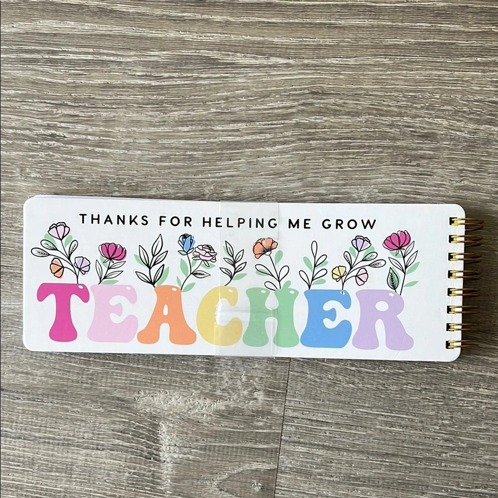 Colorful Teacher Appreciation Notebook